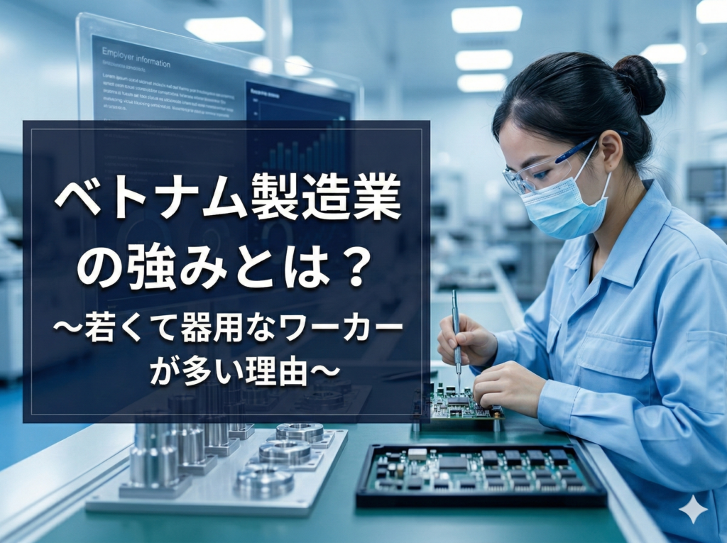 ベトナムが若くて器用なワーカーが多い理由