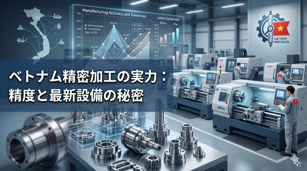 ベトナムでの精密旋盤・マシニング加工の限界精度は？なぜベトナムの製造業は最新設備が買えるのか？